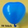 Herzluftballons Mini, 8-12 cm, blau, 50 Stück