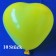 Herzluftballons Mini, 8-12 cm, gelb, 10 Stück