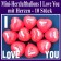 Mini Herzluftballons I Love you, 10 Stück, Ich Liebe Dich Herzballons mit Herzen