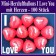 Mini Herzluftballons I Love you, 100 Stück, Ich Liebe Dich Herzballons mit Herzen