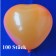 Herzluftballons Mini, 8-12 cm, orange, 100 Stück