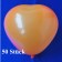 Herzluftballons Mini, 8-12 cm, orange, 50 Stück