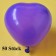 Herzluftballons Mini, 8-12 cm, violett, 50 Stück