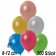 Kleine Metallic Luftballons, 8-12 cm,  Bunt gemischt, 500 Stück