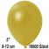Kleine Metallic Luftballons, 8-12 cm, Champagnergold, 10000 Stück