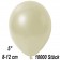 Kleine Metallic Luftballons, 8-12 cm, Elfenbein, 10000 Stück