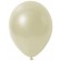 Rundballons, Latexballons Metallic in Elfenbein, 12 cm