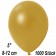 Kleine Metallic Luftballons, 8-12 cm, Gold, 1000 Stück