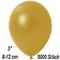 Kleine Metallic Luftballons, 8-12 cm, Gold, 5000 Stück