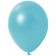 Rundballons, Latexballons Metallic in Hellblau, 12 cm