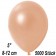 Kleine Metallic Luftballons, 8-12 cm, Lachs, 5000 Stück