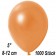 Kleine Metallic Luftballons, 8-12 cm, Orange, 1000 Stück