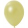 Rundballons, Latexballons Metallic in Pastellgelb, 12 cm
