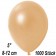 Kleine Metallic Luftballons, 8-12 cm, Pfirsich, 1000 Stück
