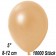 Kleine Metallic Luftballons, 8-12 cm, Pfirsich, 10000 Stück