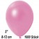 Kleine Metallic Luftballons, 8-12 cm, Rosa, 1000 Stück
