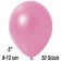 Kleine Metallic Luftballons, 8-12 cm, Rosa, 50 Stück