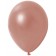 Rundballons, Latexballons Metallic in Rosegold, 12 cm