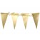 Partydekoration, goldene Wimpelgirlande