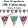 Mini-Wimpelkette Zahl 100 zum 100. Geburtstag