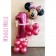 Ballon-Deko zum 1. Geburtstag Minnie Mouse