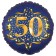 Satin Navy Blue Zahl 50 Luftballon aus Folie zum 50. Geburtstag, 45 cm, Satin Luxe