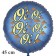 Oioioioioi! Satinblauer Luftballon, 45 cm, inklusive Helium