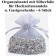 Organzabeutel Silber mit silberner Folienverzierung für Hochzeitsmandeln und Gastgeschenke