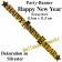 Dekoration Silvester, holografisches Buchstabengirlande Happy New Year