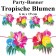 Party-Banner tropische Blumen