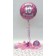 Luftballon aus Folie, Button, Konfetti und Luftschlangen