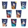 8 Becher aus Pappe mit Weltraum-Motiven