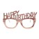 Party-Brille in Rosegold, 4 Stück