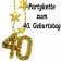 Goldene Partykette zum 40. Geburtstag