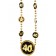 40. Geburtstag Kette in Schwarz-Gold