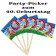 Party Picker Zahl 40, Dekoration zum Geburtstag