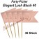 Party-Picker Elegant Lush Blush 40, Dekoration zum 40. Geburtstag