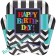 Chevron Happy Birthday Partyteller zum Geburtstag, Kindergeburtstag