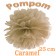 Pompom Caramel, 25 cm