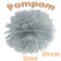 Pompom Grau