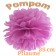 Pompom Pflaume, 25 cm