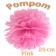 Pompom Pink, 25 cm