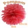 Pompom Rot, 25 cm