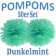 Pompoms Dunkelmint, 35 cm, 50 Stück