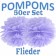 Pompoms Flieder, 50 Stück