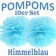 Pompoms Himmelblau, 10 Stück