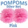 Pompoms Pink, 50 Stück