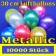 Luftballons in Metallicfarben, 30 cm, 10000 Stück