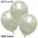 Premium Metallic Luftballons, Elfenbein, 30-33 cm, 1000 Stück