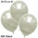 Premium Metallic Luftballons, Elfenbein, 30-33 cm, 500 Stück